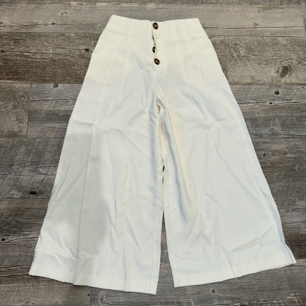 pleated wide leg, Zara pants size S NWT